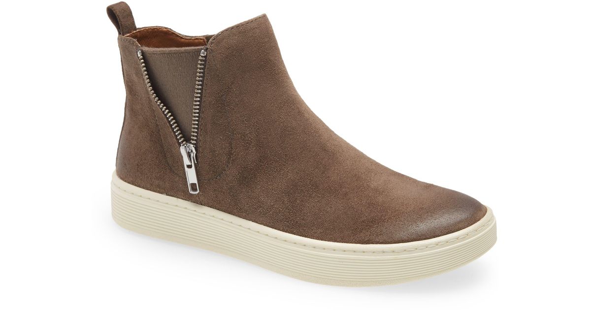 britton zip water resistant high top sneaker