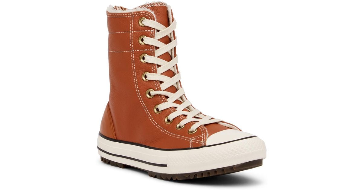 brown converse fur inside