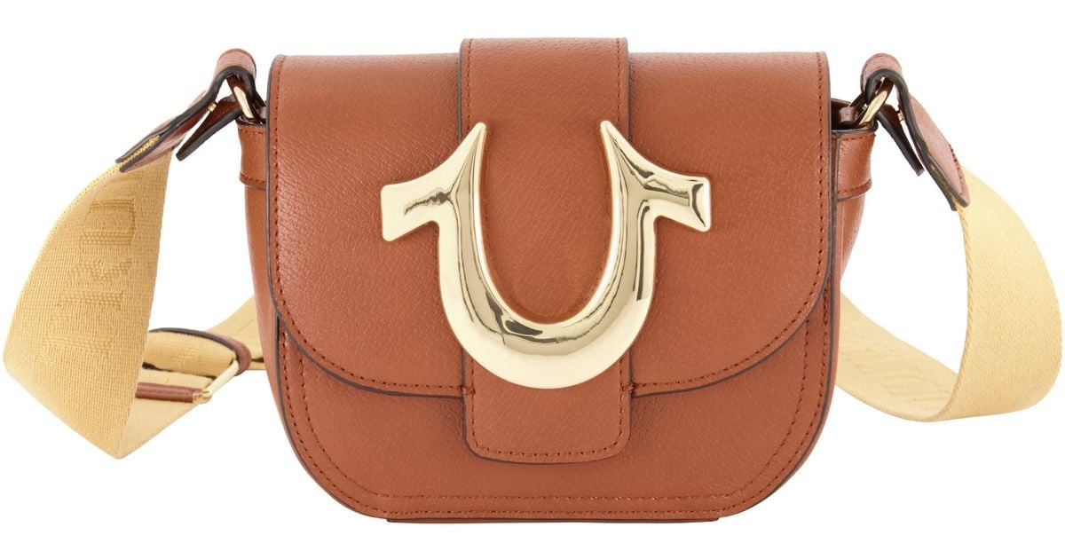 True Religion Mini Flap Crossbody Bag in Brown Lyst