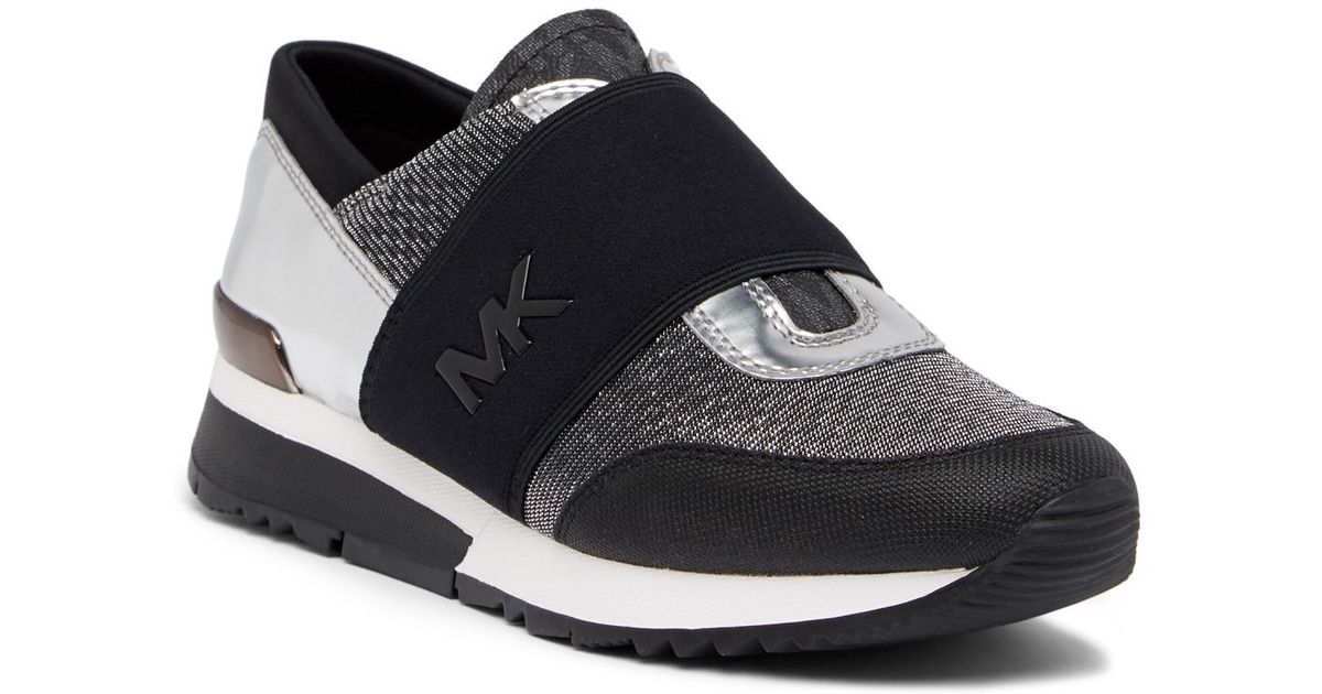womens black mk trainers