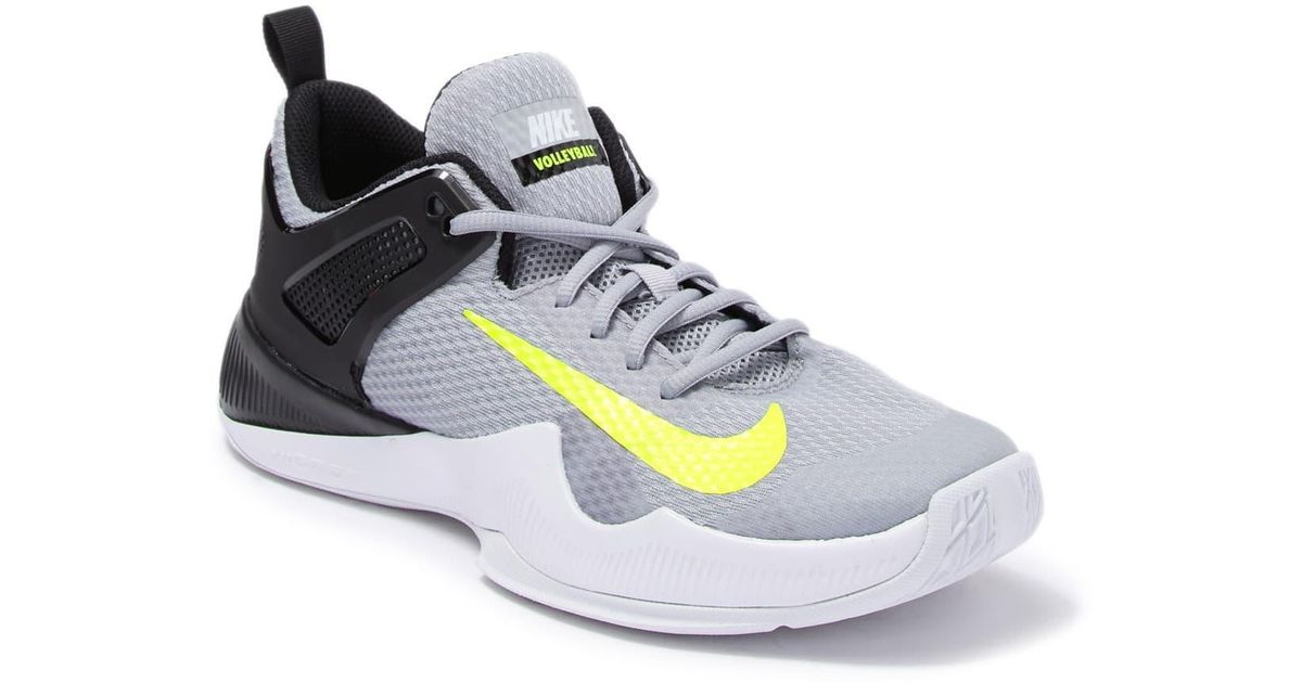 Nike Air Zoom Hyperattack Volleyball Shoe in Gray | Lyst