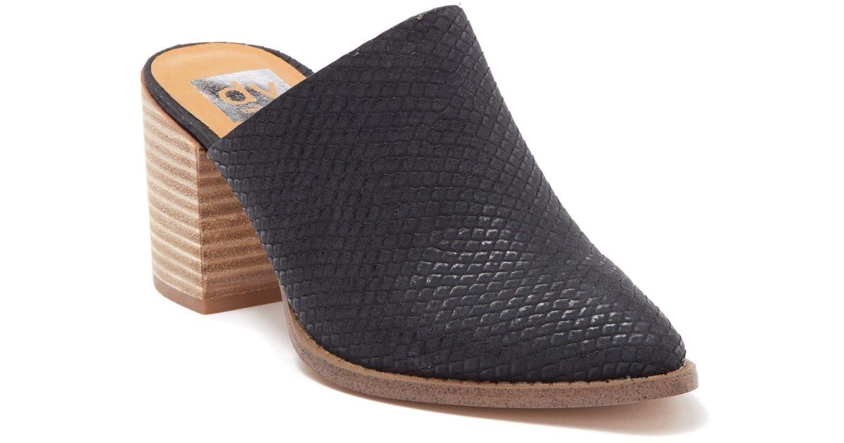 tendle block heel mule