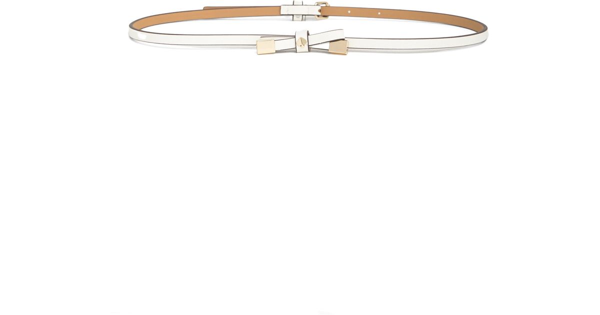 Kate Spade 8mm Shoestring Bow Belt Lyst