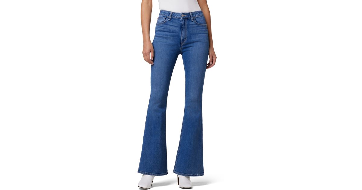 Hudson Jeans Heidi High Rise Flare Jeans in Blue | Lyst