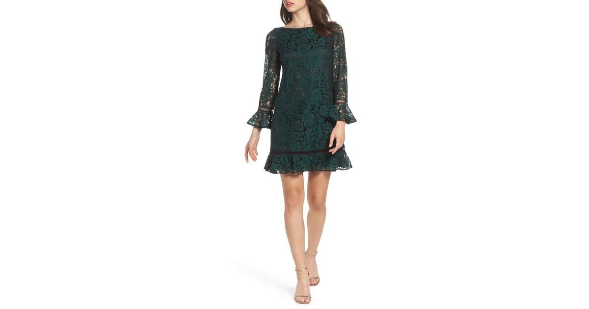 bell sleeve lace dress eliza j