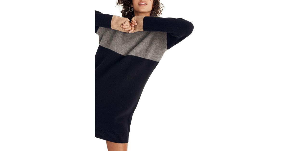 colorblock sweater dress madewell