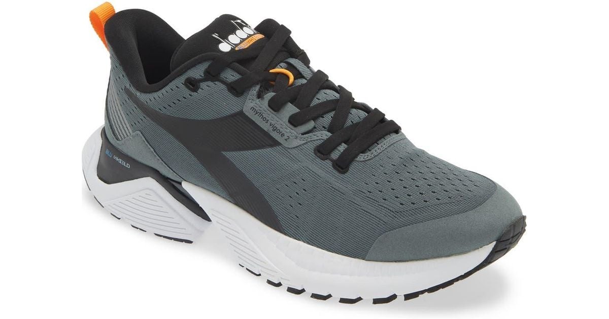 Diadora Mythos Blushield Vigore 2 Running Shoe in Black for Men | Lyst