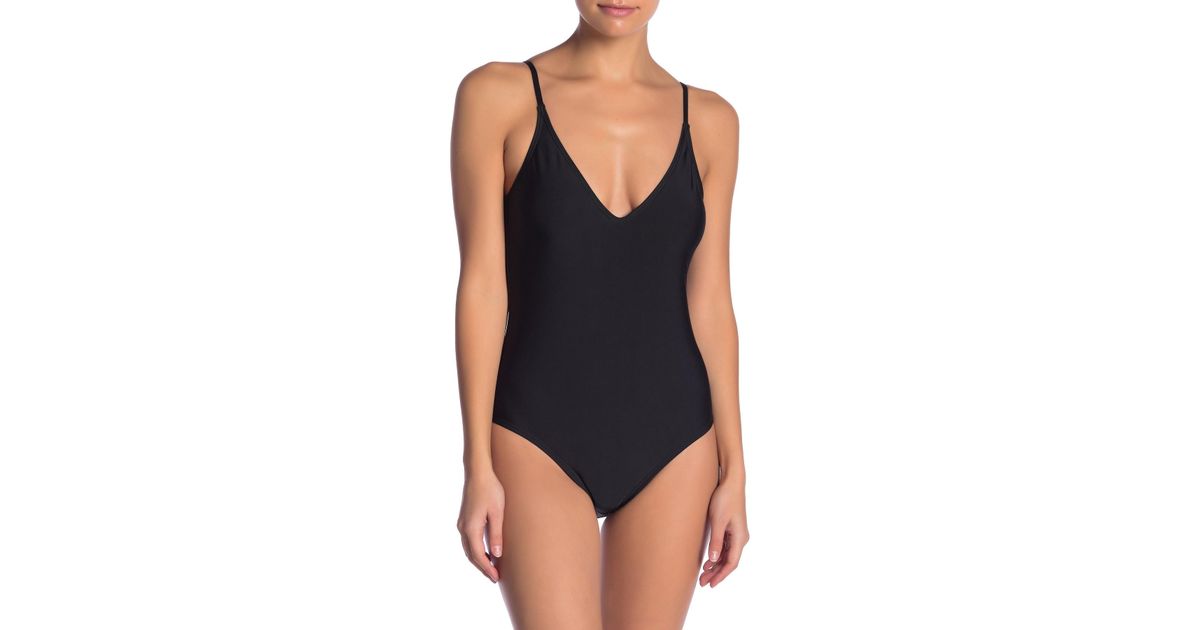 Vyb Synthetic Strappy Back One Piece Swimsuit In Black Lyst