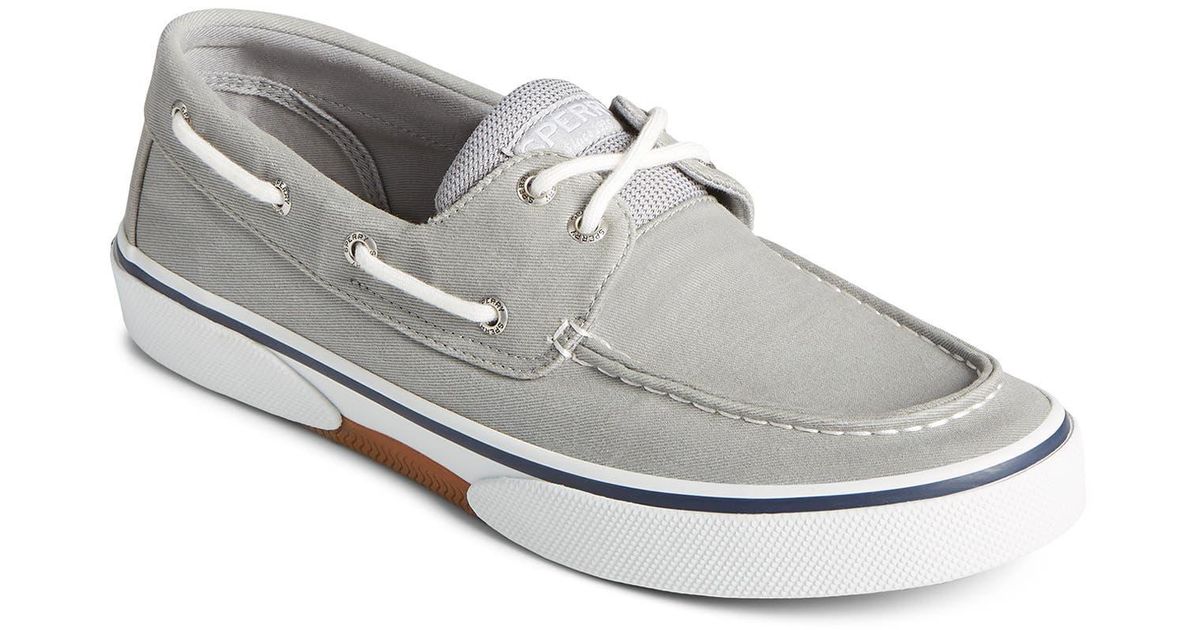 Sperry Top-Sider Sperry Top-sider® Sperry Top-sider Halyard Saltwashed Low  Top Sneaker in Gray for Men | Lyst