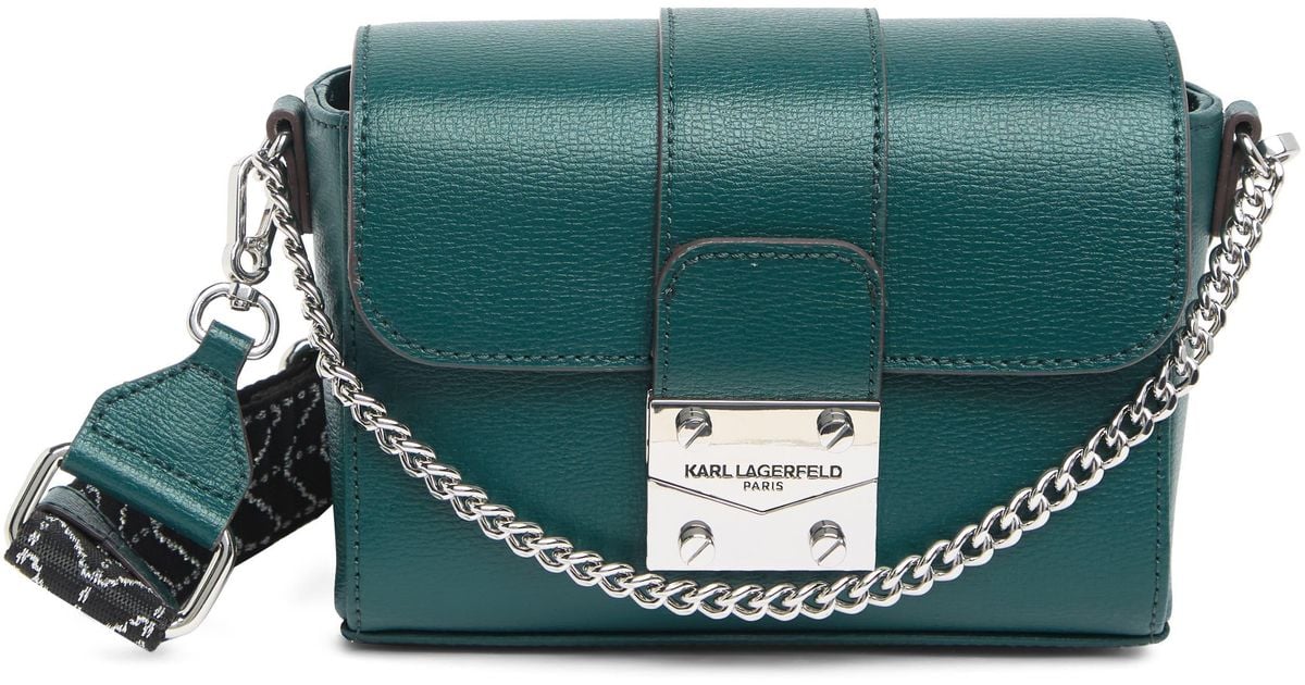 Karl Lagerfeld Jolie Harlow Chain Strap Camera Bag In Hunter At