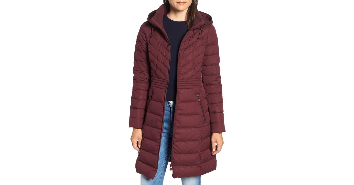 stretch quilted walker coat bernardo