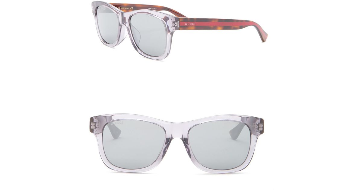 gucci 53mm rectangle sunglasses