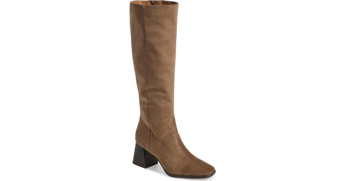 Nordstrom Rack Newbury Block Heel Boot in Brown Lyst