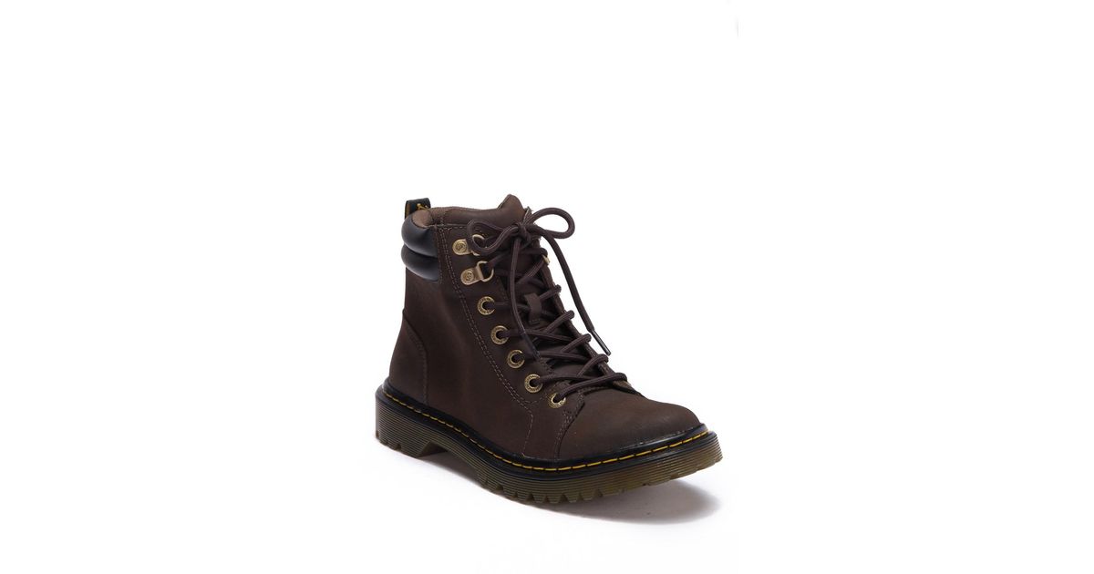 faora leather lace up boot