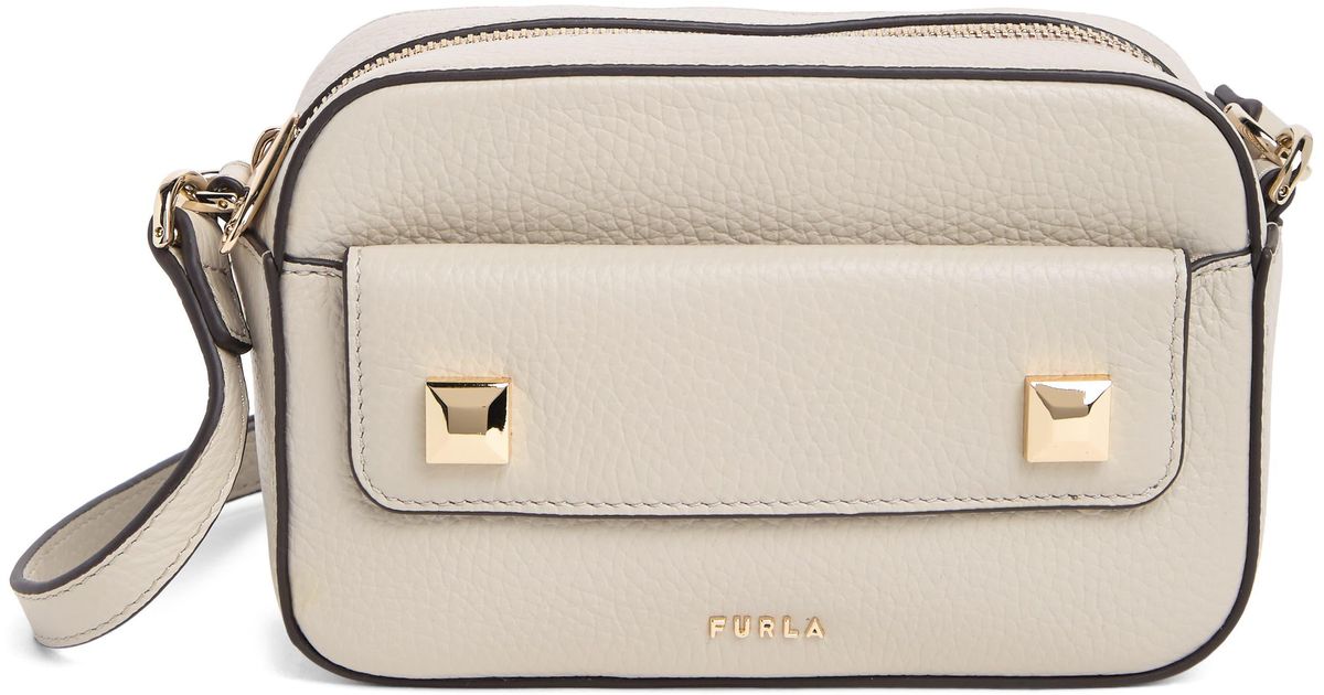 Furla Afrodite Mini Camera Crossbody Bag in Gray Lyst