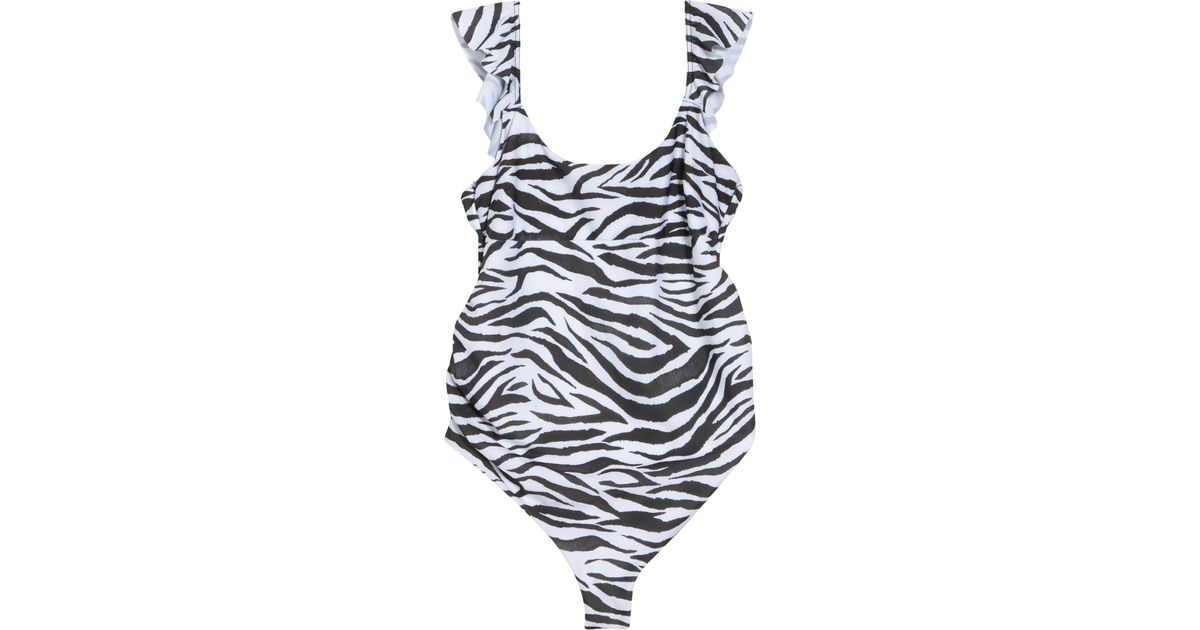 ASOS Maternity Flutter One-piece Swimsuit | Lyst