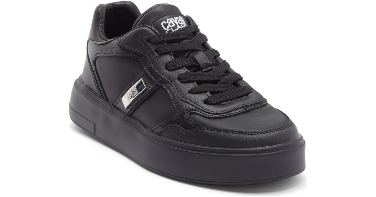 Roberto Cavalli Gab Sneaker in Black for Men | Lyst