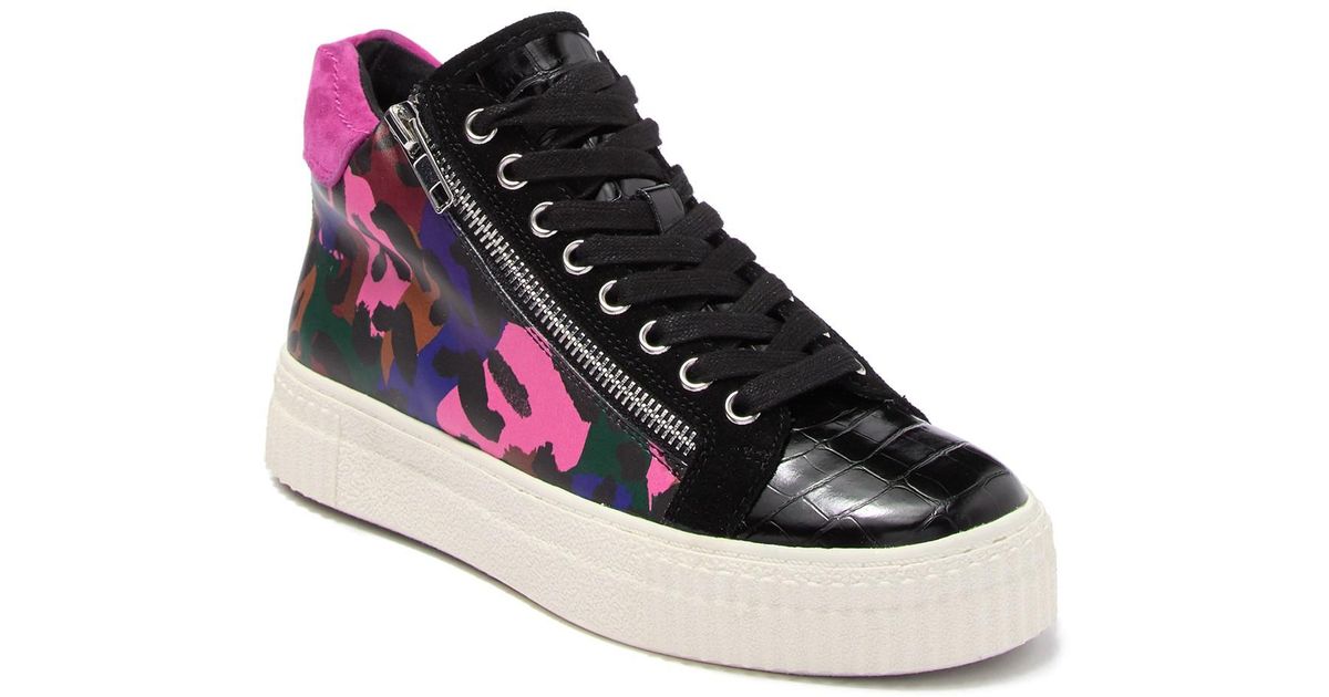 steve madden black high top sneakers