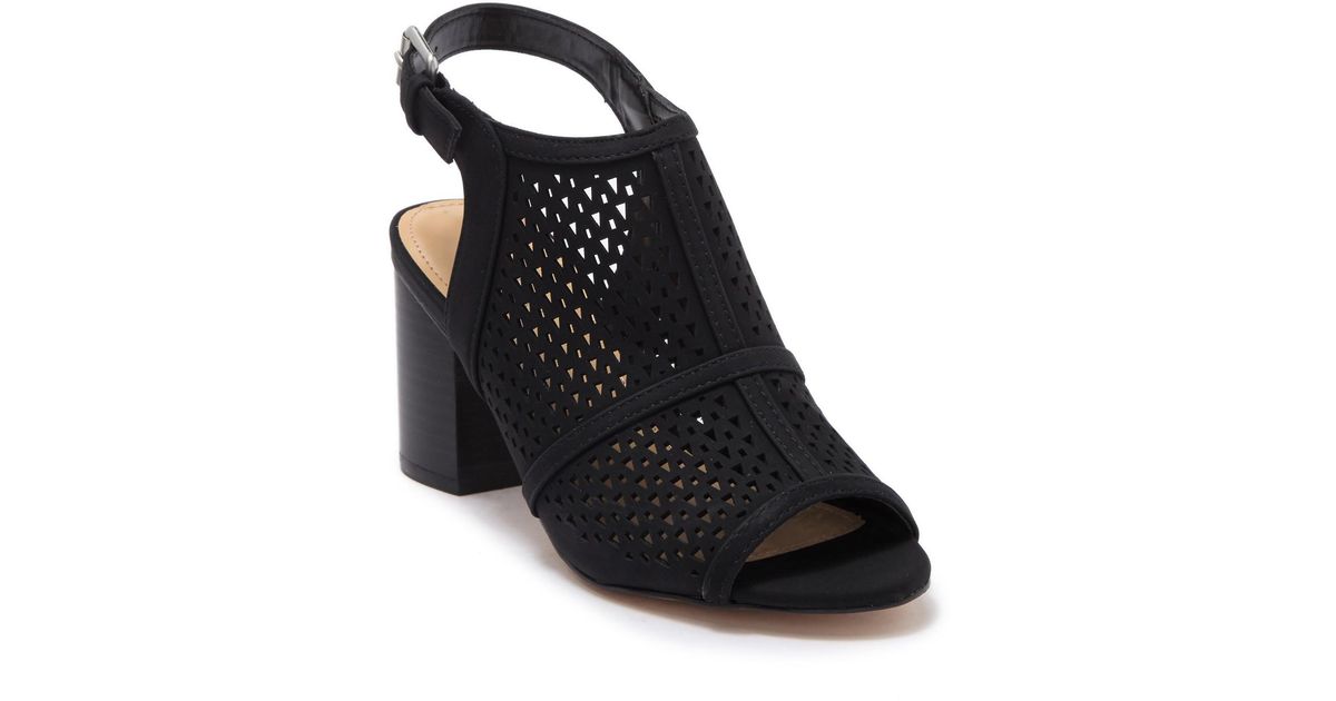 stacked heel sandals