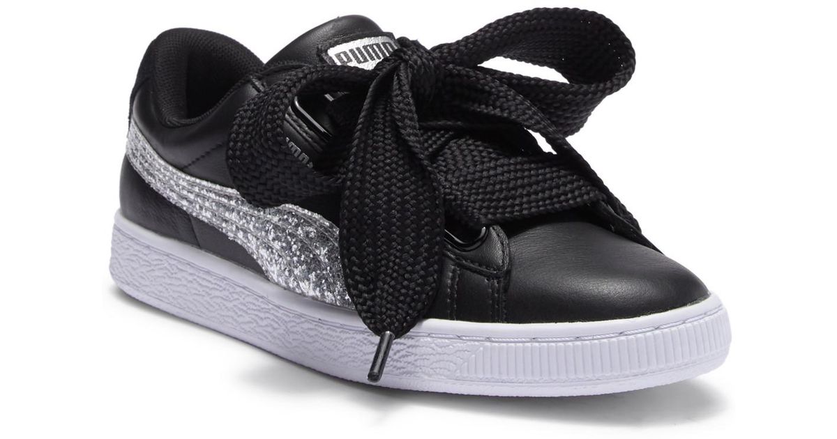 puma basket heart glitter sneaker puma basket heart glitter sneaker