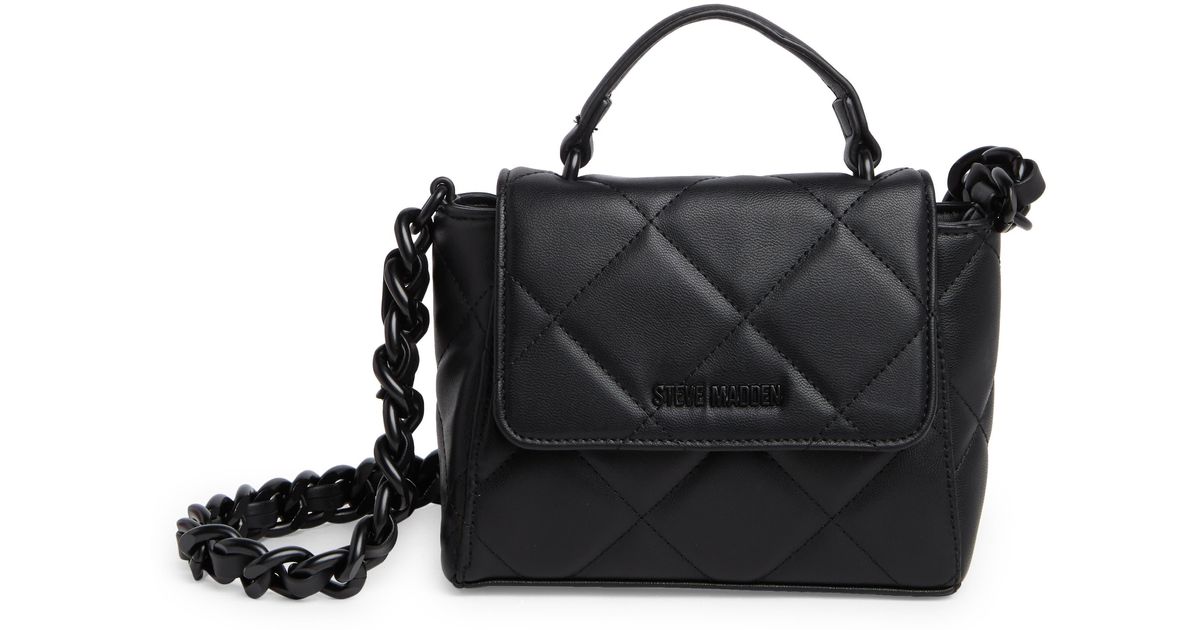 Steve Madden Quilted Crossbody Bag in Black Lyst