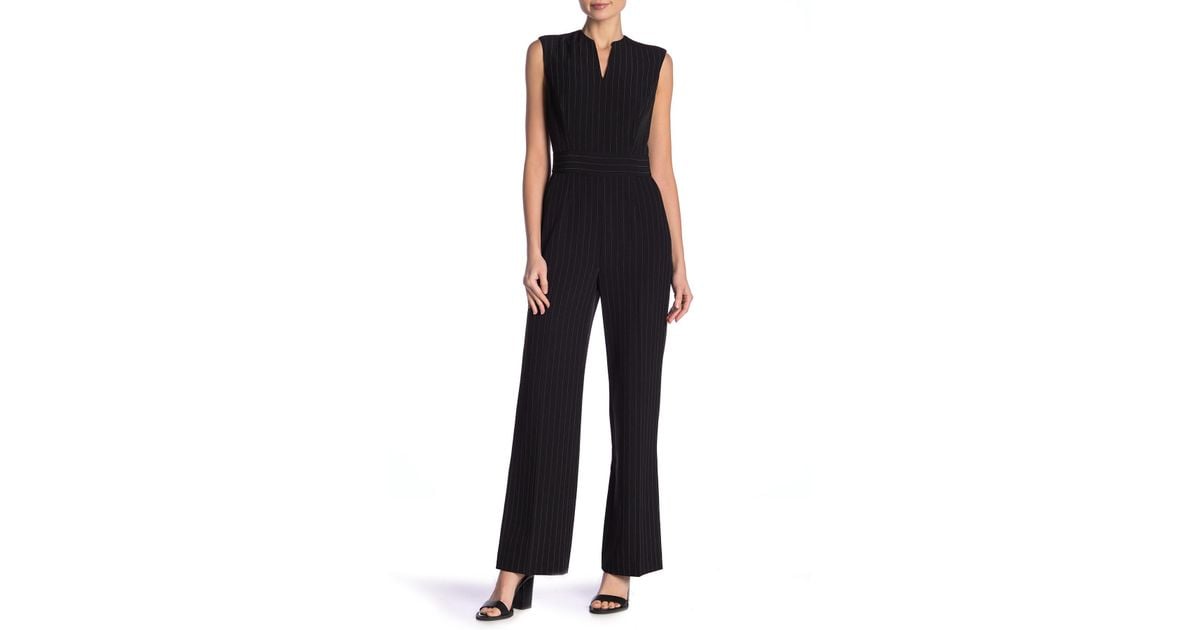 tahari pinstripe jumpsuit