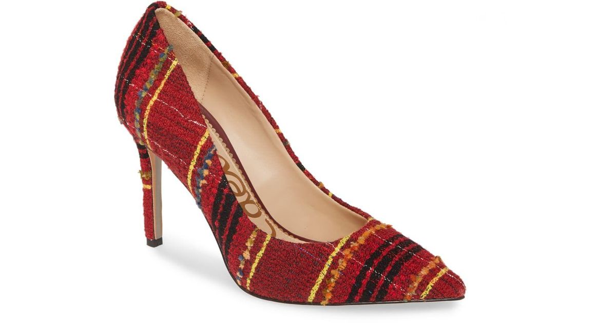 Sam Edelman Hazel Tweed Plaid Pump in 