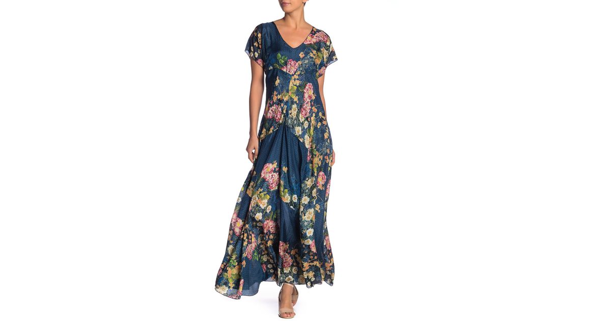 johnny was silk maxi dress