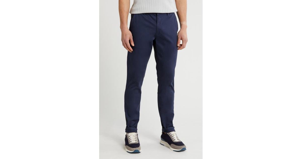 Pant R Us T.R. Premium Slim Fit Stretch Chino Pants in Blue for Men | Lyst