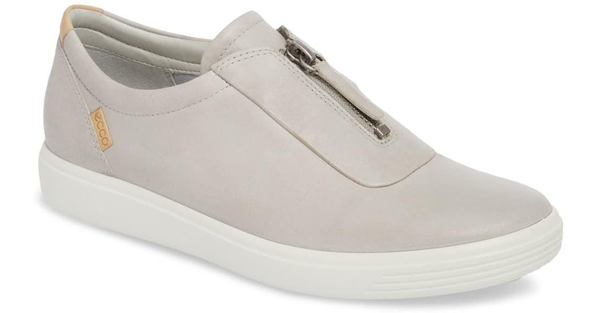 Ecco Soft 7 Leather Zip Sneaker - Save 40% - Lyst