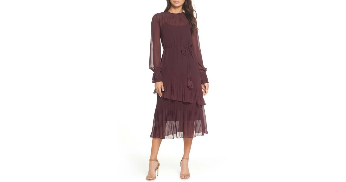 pleat detail midi dress chelsea28