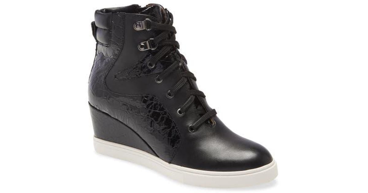 linea paolo fleur wedge sneaker