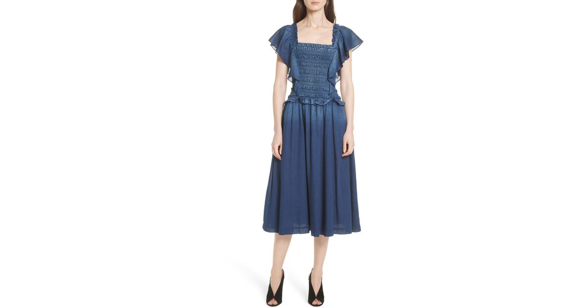 la vie tissue denim dress
