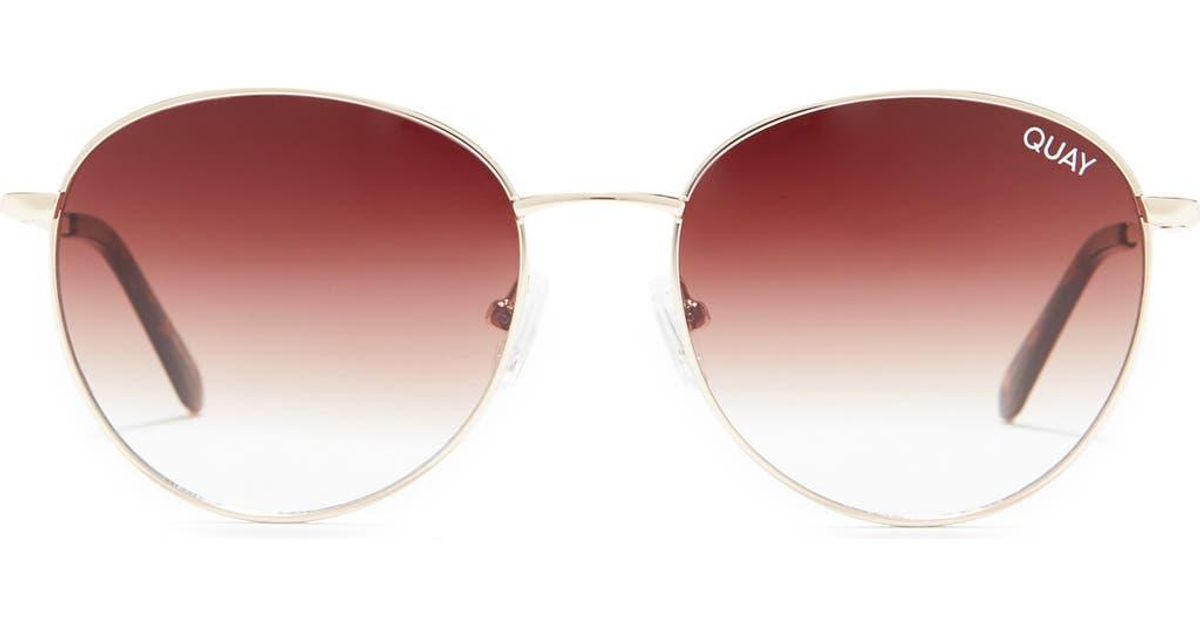 quay australia loop me in gold brown round sunglasses eyewear NEW Quay Australia Loop Me In Round Sunglasses Black - Walmart.com main image 2