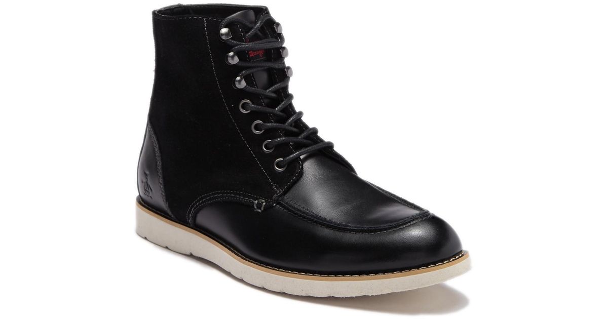 original penguin ned leather chukka boot