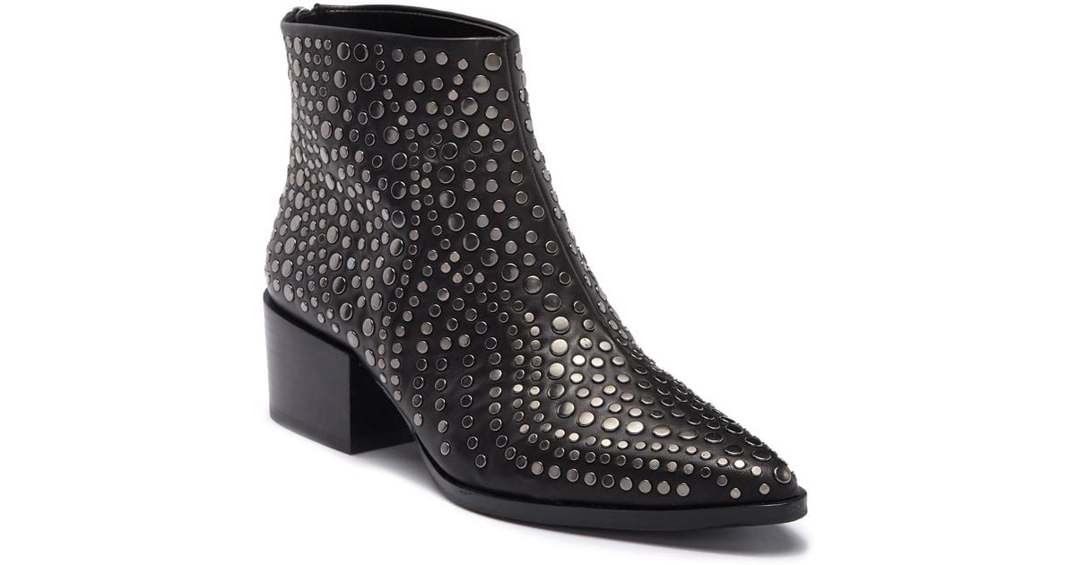 vince camuto edenny studded pointy toe bootie