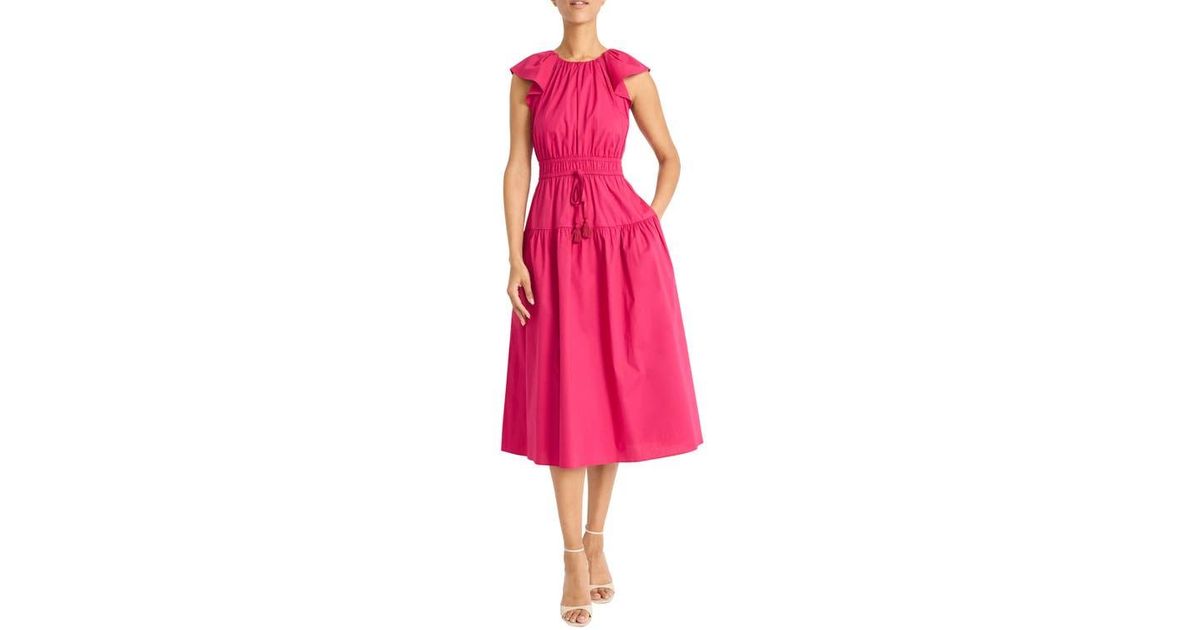 maggy london cotton eyelet tiered midi dress Milo ["Gid://Shopify/Metaobject/60544188706"]