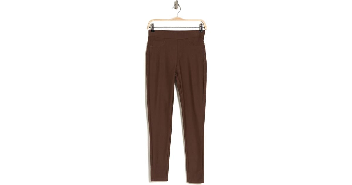 Kay Unger Basic 5-pocket Ponte Pants in Brown | Lyst