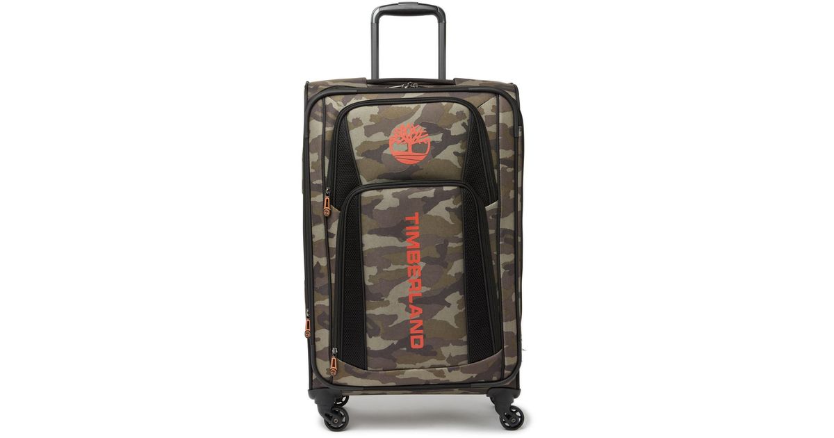 timberland camo suitcase