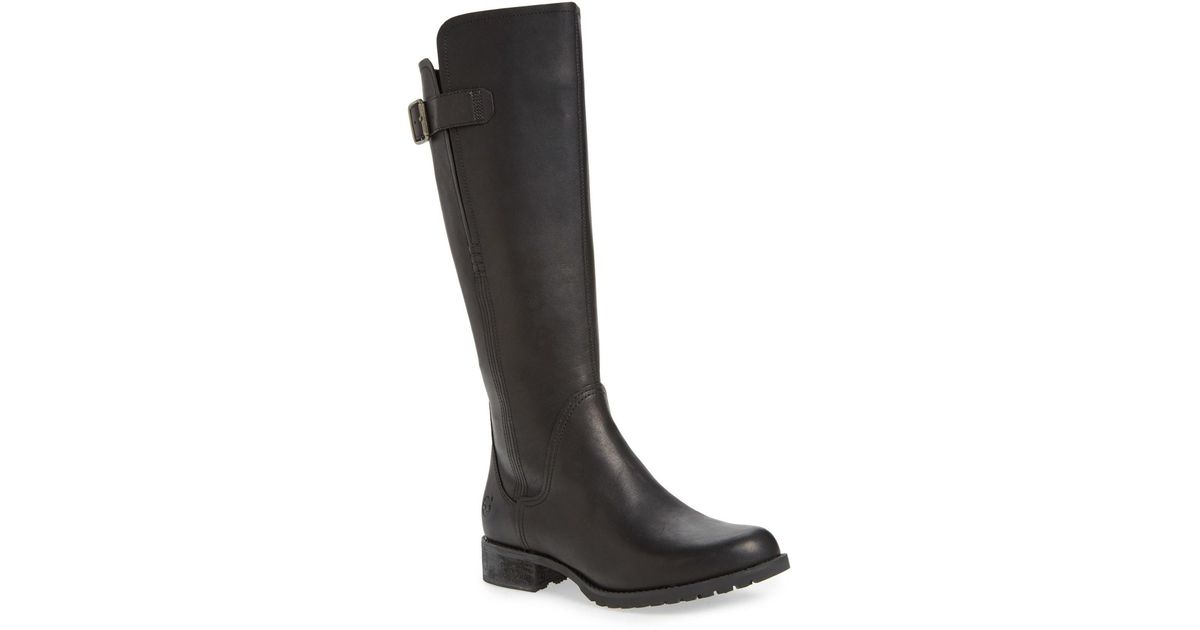 knee high timberlands black