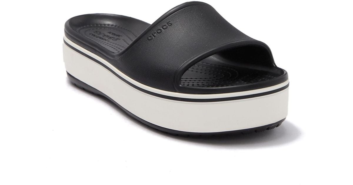 Crocsâ¢ Crocband Platform Slide U in Black - Save 67% - Lyst