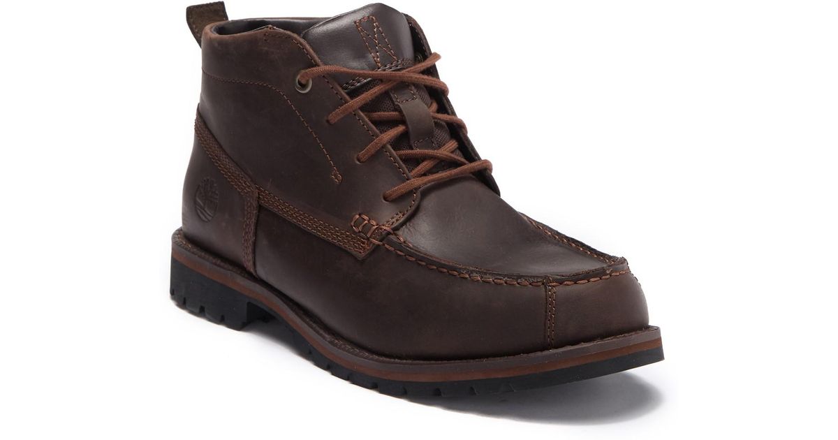 Timberland Grantly Leather Moc Toe Chukka Boot in Brown for Men - Lyst