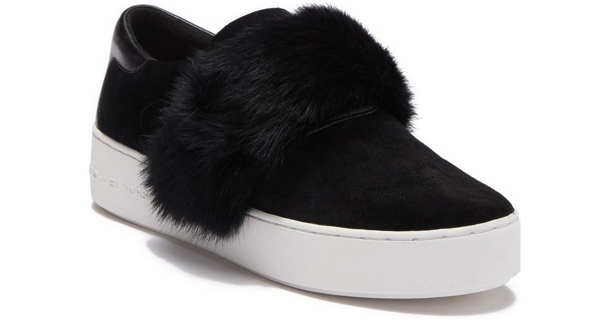 michael kors rabbit fur sneakers