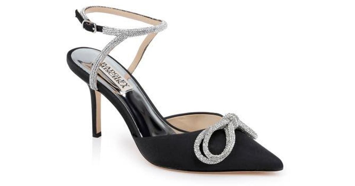 Badgley Mischka Jasmine Pointed Toe Pump in Black Lyst