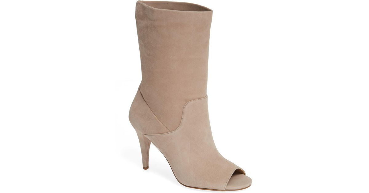 elaine open toe bootie