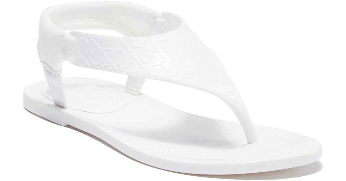 calvin klein janny jelly sandal