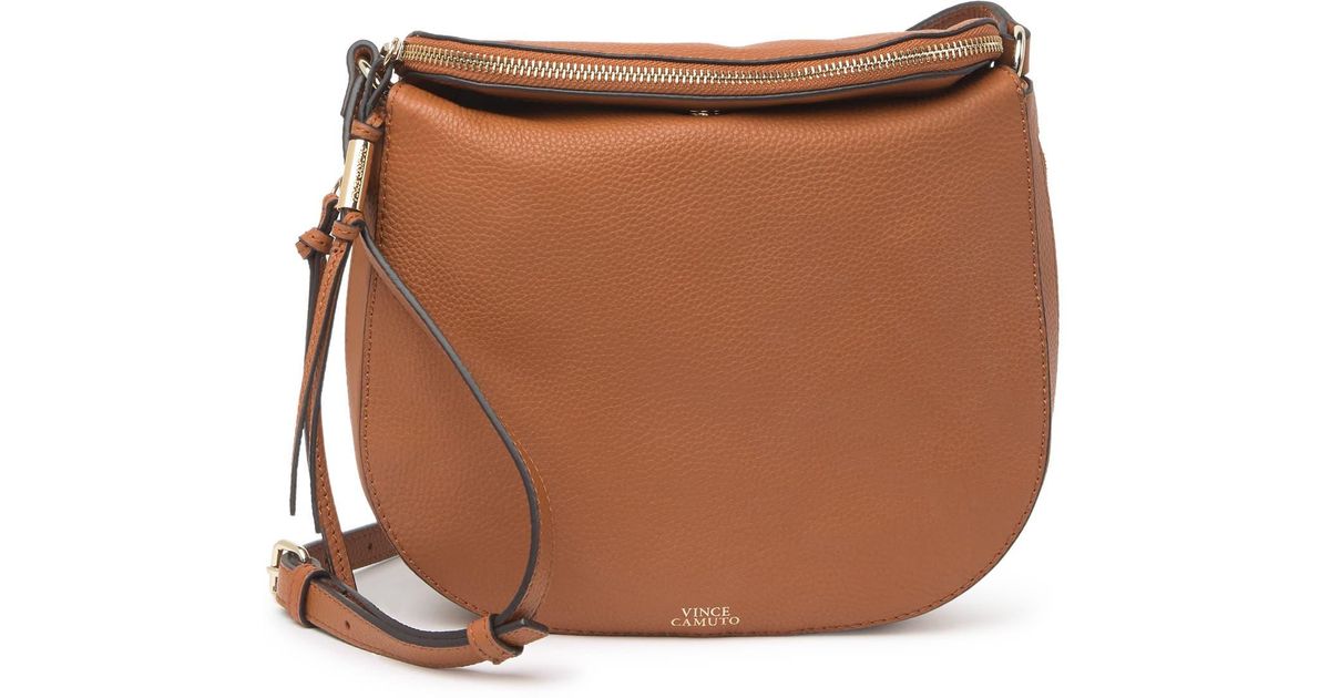 Vince Camuto Kenzy Large Leather Crossbody Bag In Caramel Crisp At Nordstrom Rack in Brown Lyst