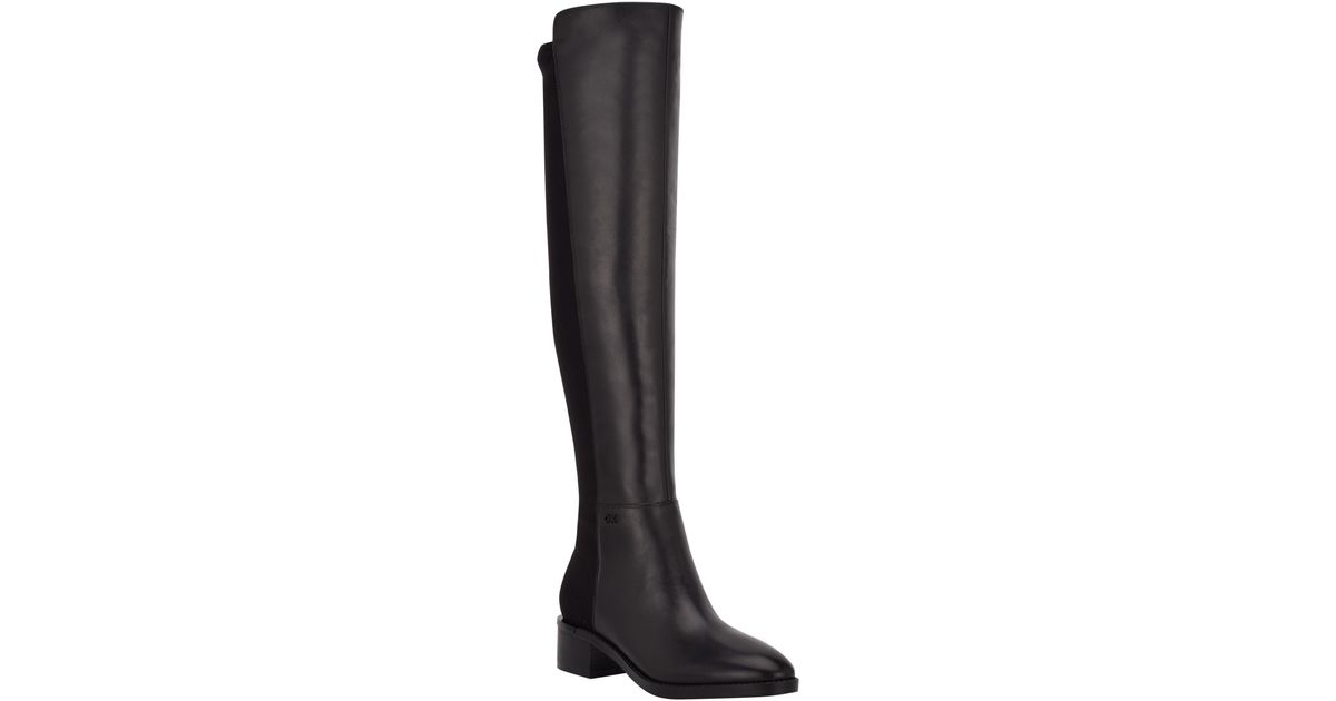 Calvin Klein Deedee Overtheknee Boot in Black Lyst