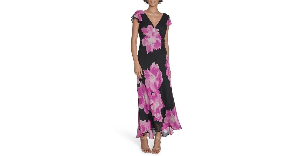 Calvin Klein Floral Chiffon Maxi Dress Calvin Klein Pink Floral V-Neck Pleated Chiffon Maxi Dress Calvin Klein Floral Chiffon Maxi Dress Calvin Klein Pink Floral V-Neck Pleated Chiffon Maxi Dress