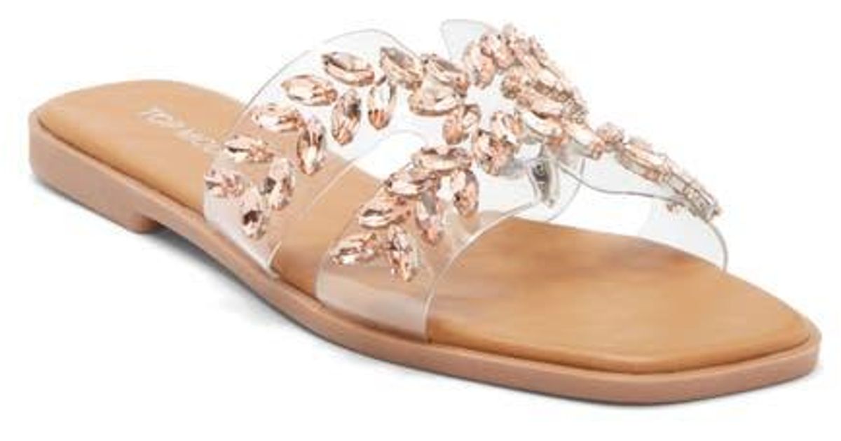 Ross Moda Slides Top Moda Dubau Slide Sandal in Metallic | Lyst